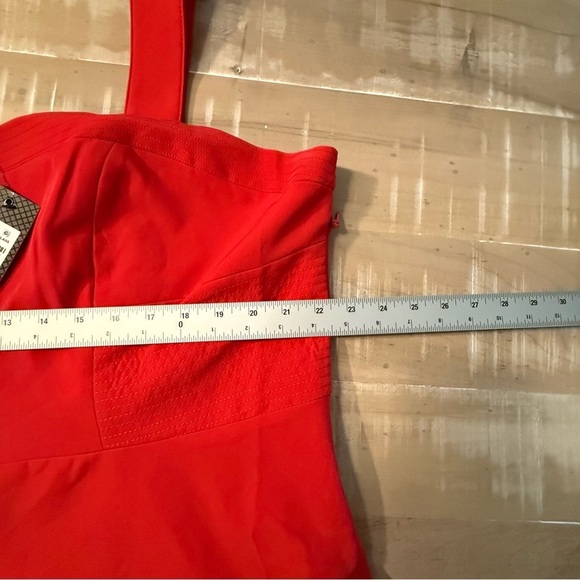 NWT CITY CHIC Sassy Class Red Peplum Top Plus L (20) - Picture 11 of 15